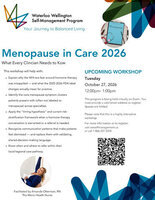 Menopause Care in 2026: What Every Clinician Needs to Know - VIRTUAL WORKSHOP - October 27, 2026